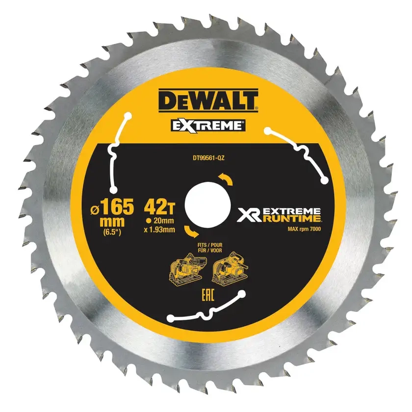 DEWALT XR 165mm Extreme Circular Saw Blade