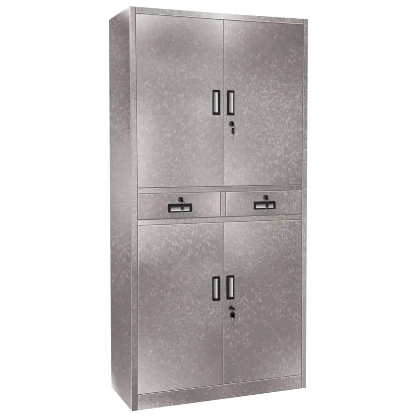 Garage Select™ 4 Door 2 Drawer Cabinet - Galvanised Steel