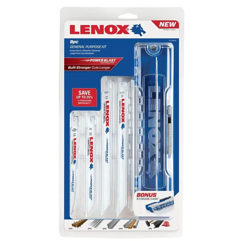 Lenox 9Pce Reciprocating Blade Set