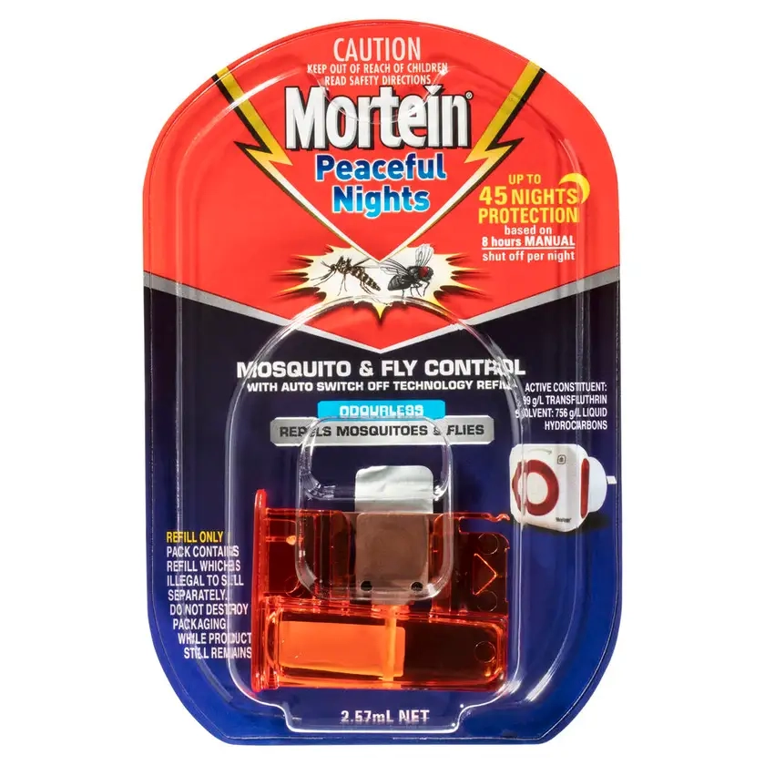 Mortein Peaceful Nights Auto Insect Repellent Refill 2.57ml