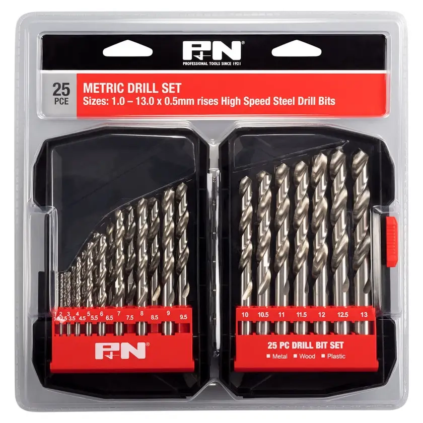 P&N 25Pce Metric Drill Set