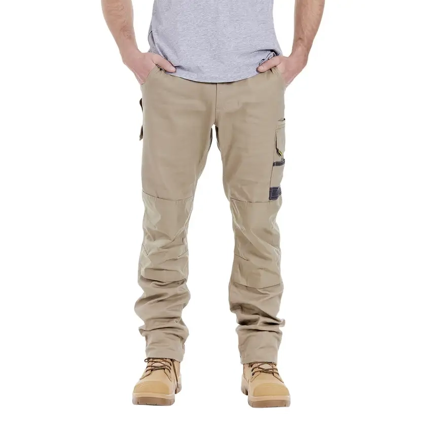 Tradie Slim Fit Cargo Pants - Khaki