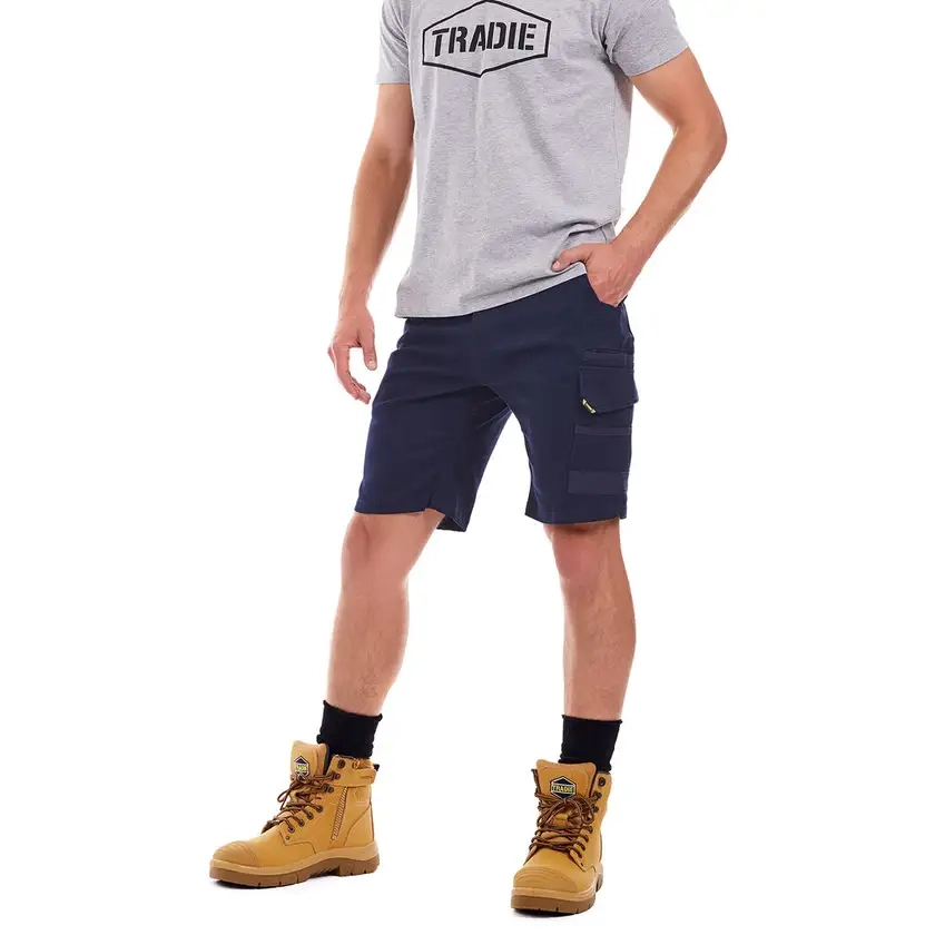 Tradie Slim Fit Cargo Shorts - Navy