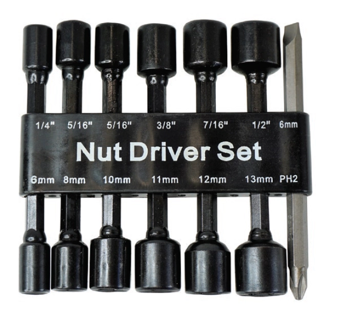 Work Force 14Pce Nut Driver & Screwdriver Bit Set