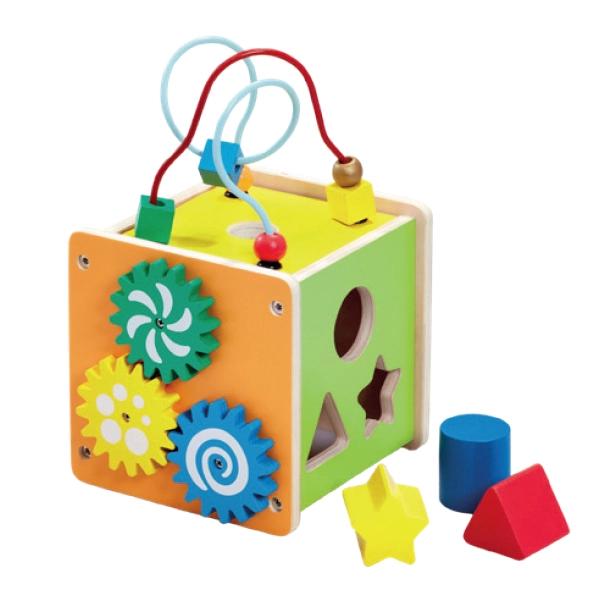 ELC Wooden Small Activity Cube