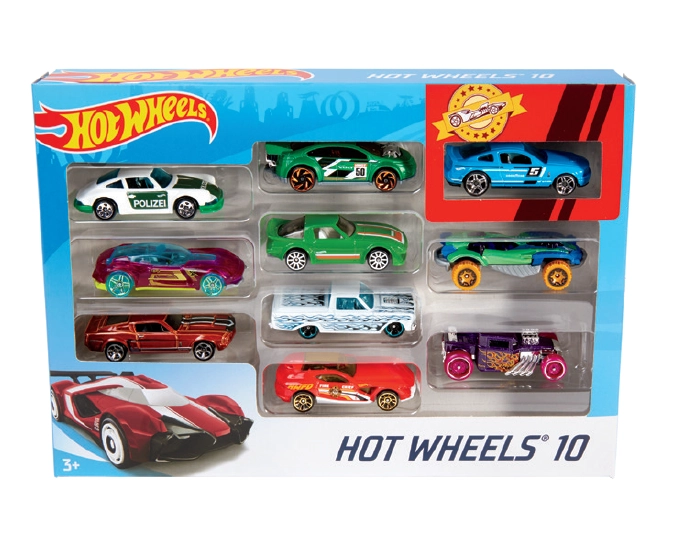 Hot Wheels 10 Pack Basic Cars Assorted