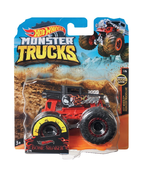 Hot Wheels Monster Trucks 1:64 Scale Die-Cast Assorted