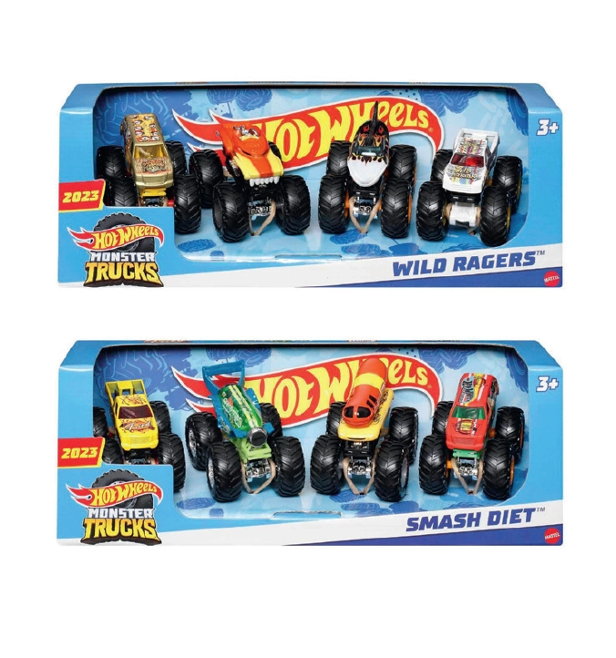 Hot Wheels Monster Trucks 4 pack Assorted