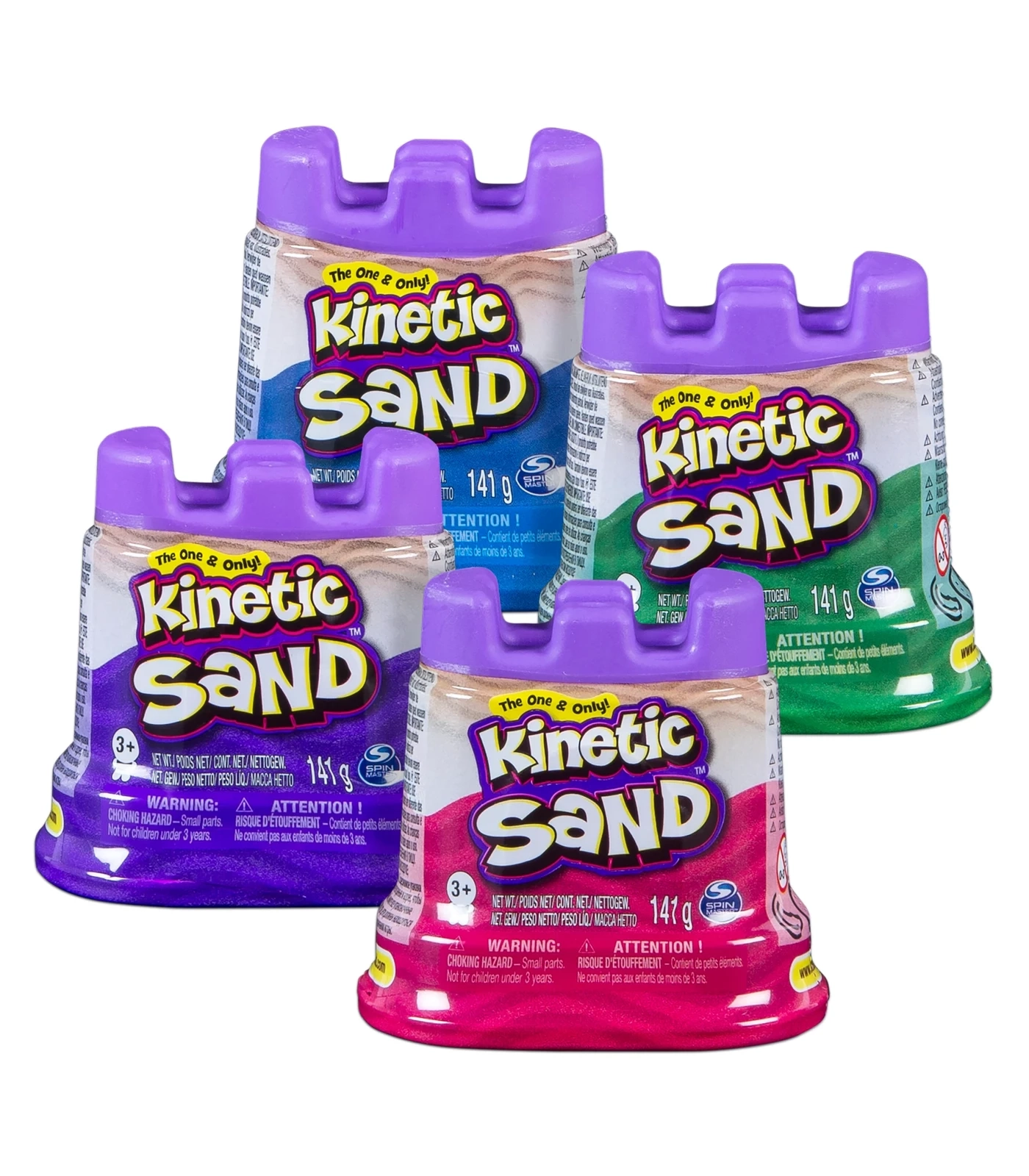 Kinetic Sand Single Castle Container Assorted