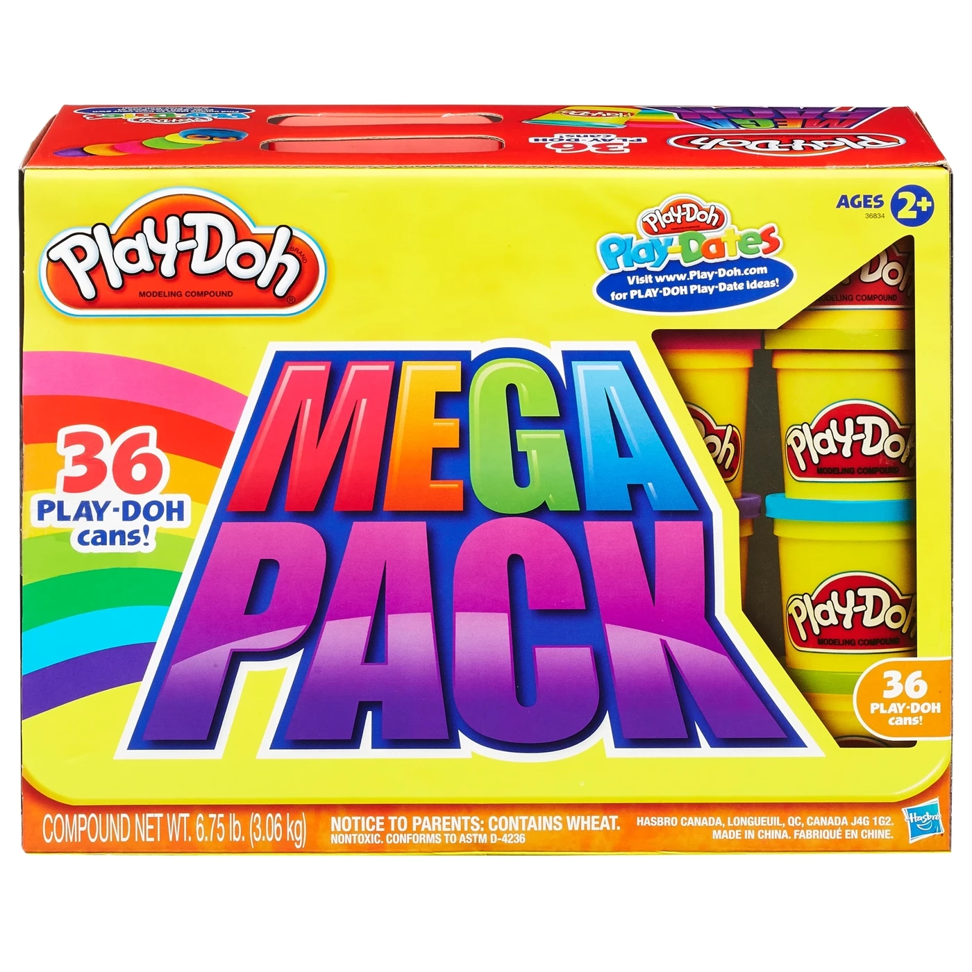 Play-Doh MEGA PACK Compound Cans 36 Pack