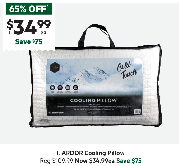 Ardor Cooling Pillow Standard