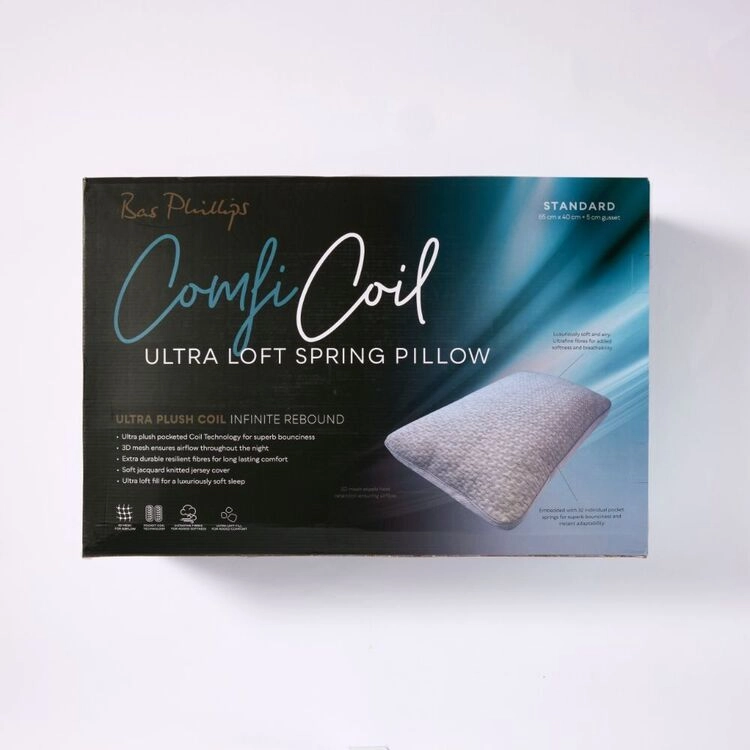 Bas Phillips Comfi Coil Loft Pillow White Standard