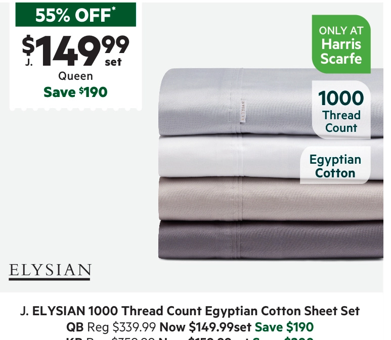 Elysian 1000 Thread Count Egyptian Cotton Sheet Set Charcoal