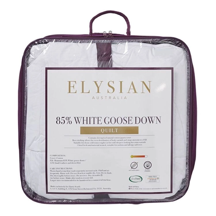 Elysian Adjustable Pillow White 65 x 45 cm