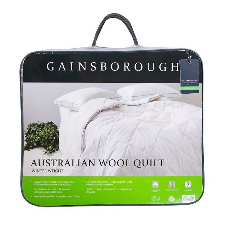 Gainsborough 500 GSM Australian Washable Wool Quilt Queen