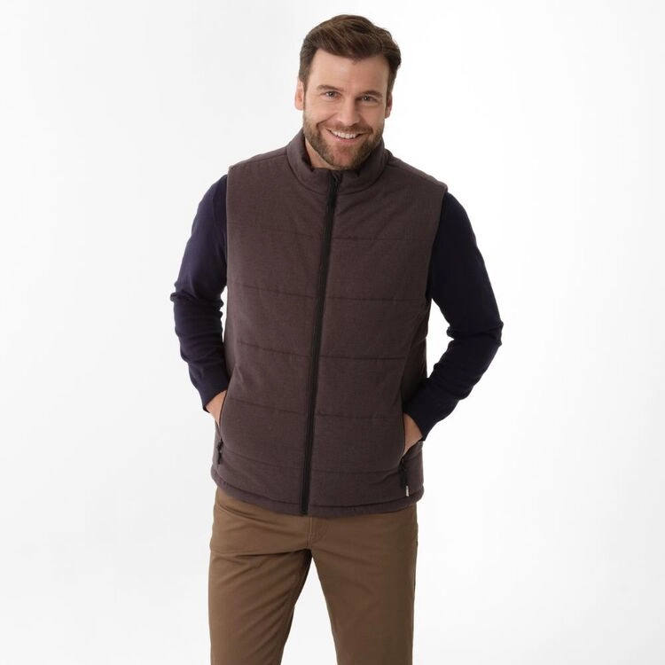 JC Lanyon Men's Down Alternative Puffer Vest Charcoal