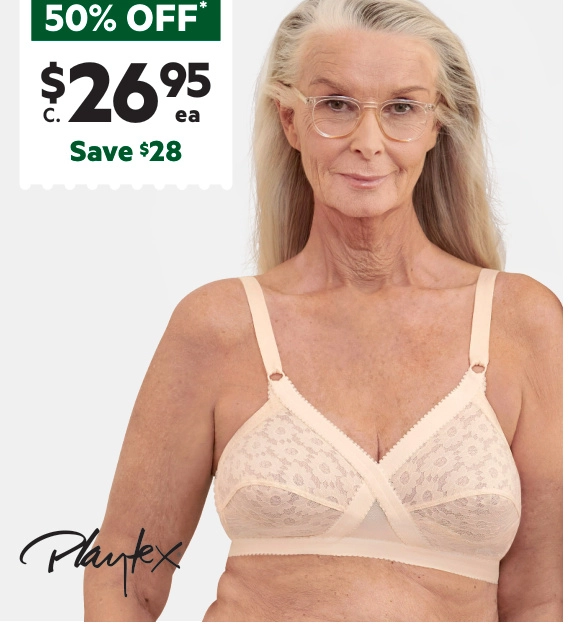 Playtex Women's Cross Your Heart Bra Beige