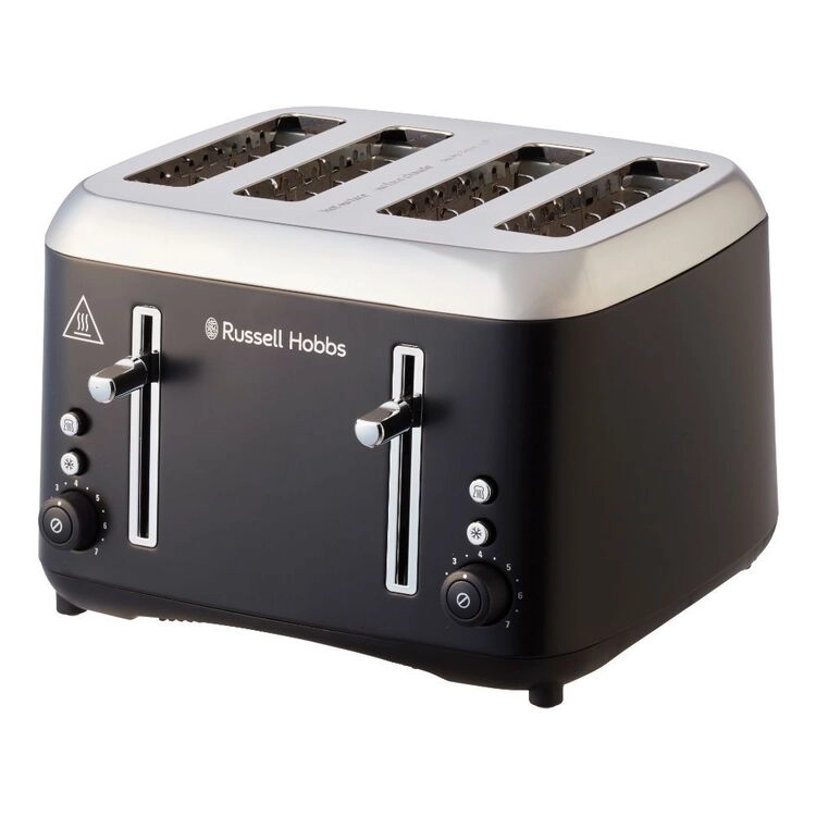 Russell Hobbs Addison Black 4 Slice Toaster RHT514BLK