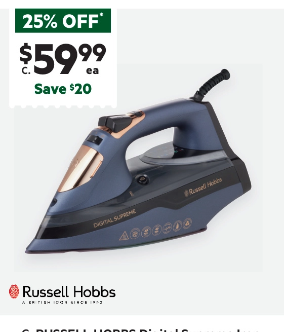 Russell Hobbs Digital Supreme Iron RHC570