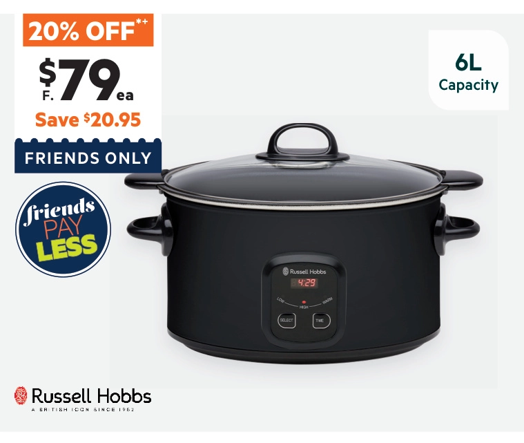 Russell Hobbs Searing Slow Cooker RHSC650BLK