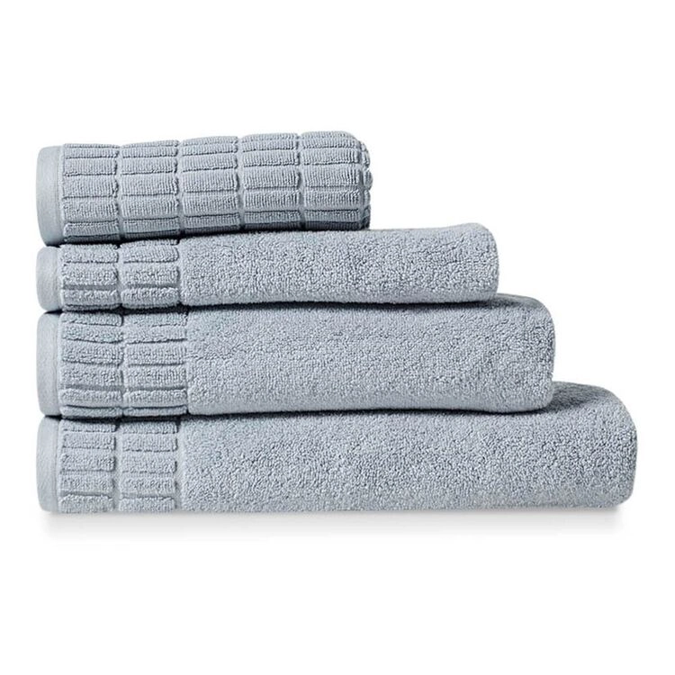 Shaynna Blaze Hamilton Plain Dyed Towel Collection Blue