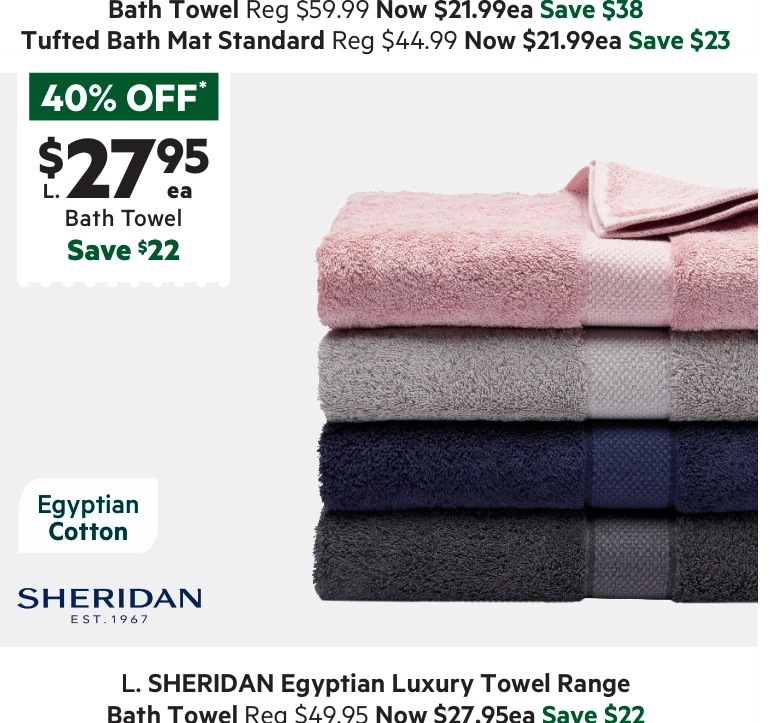 Sheridan Egyptian Cotton Towel Collection Cloud Grey