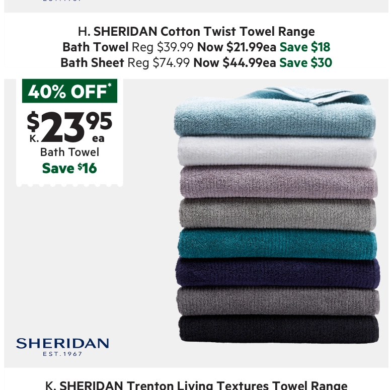 Sheridan Living Textures Trenton Towel Collection Amethyst