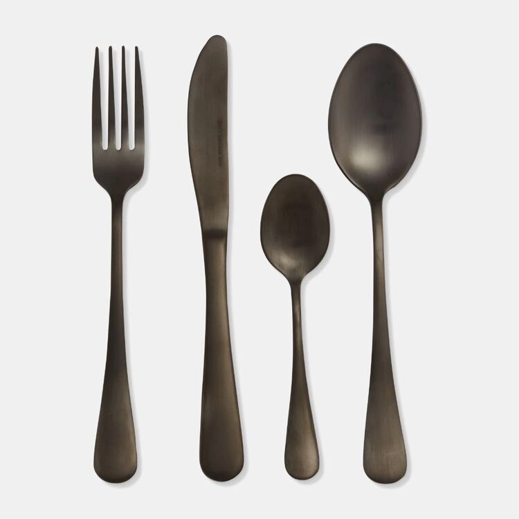 Smith + Nobel Lille 24-Piece Cutlery Set Matte Black