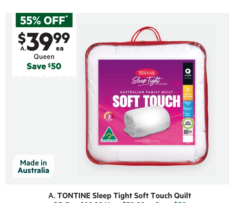 Tontine Sleep Tight Soft Touch Quilt