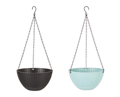 Rattan Hanging Planter 2pk or Rattan Round Pot