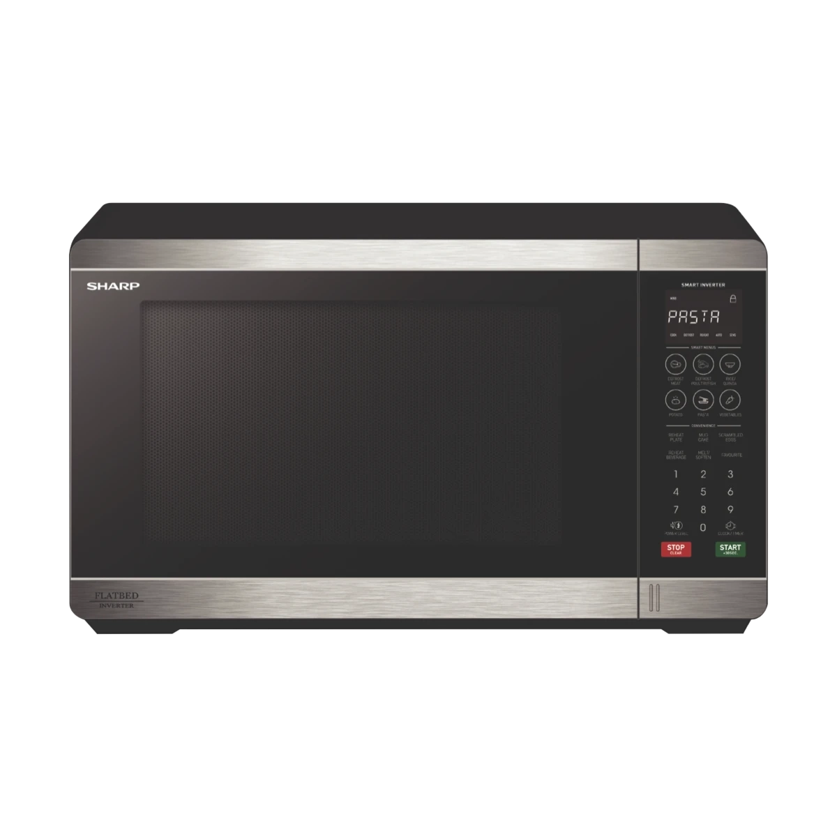 Sharp 32L 1200W Flatbed Microwave Stainless Steel