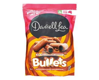 Darrell Lea Milk Chocolate Liquorice Bullets 750g