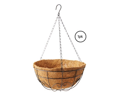 Hanging Basket with Liner or Basket Liners 2pk