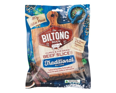 The Biltong Man Traditional Australian Beef Biltong 180g