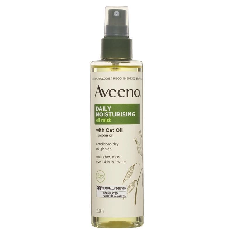 Aveeno Daily Moisturising Vitamin E Body Oil Mist Spray 200ml