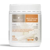 Bio Island Milk Calcium Bone Care 150 Softgel Capsules