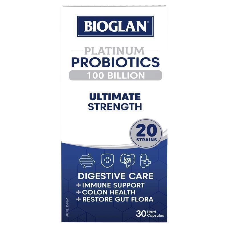 Bioglan Platinum Probiotic 100 Billion Ultimate Strength 30 Capsules