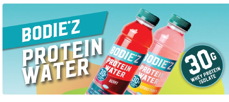 Bodiez Protein Water Berry or Citrus Punch 500ml