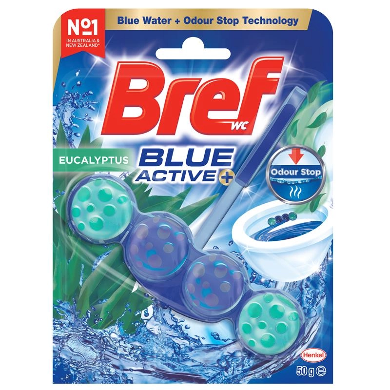 Bref Blue Active Eucalyptus Toilet Block 50g