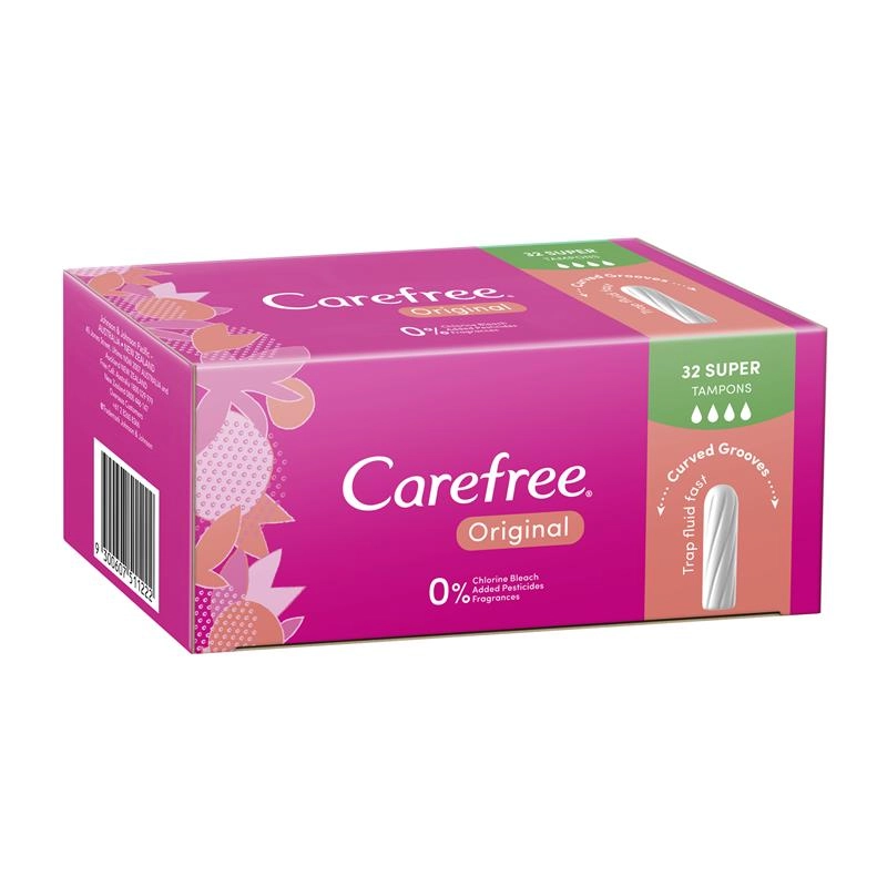 Carefree Tampons Super 32 Pack