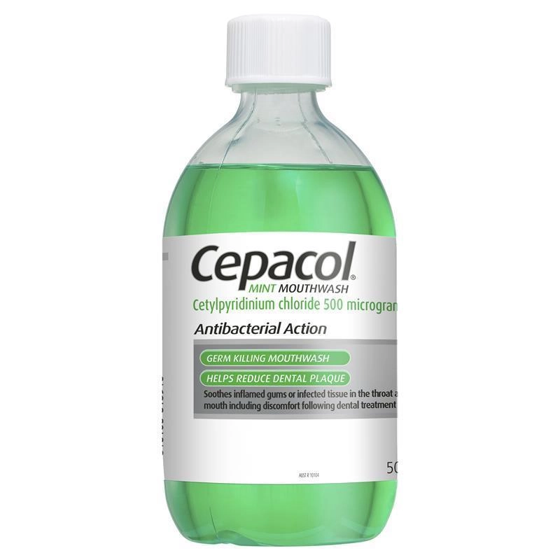 Cepacol Antibacterial Mouthwash Mint 500ml