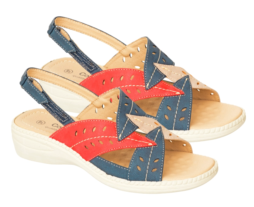 Comfy Shoe Kelly Blue/Red