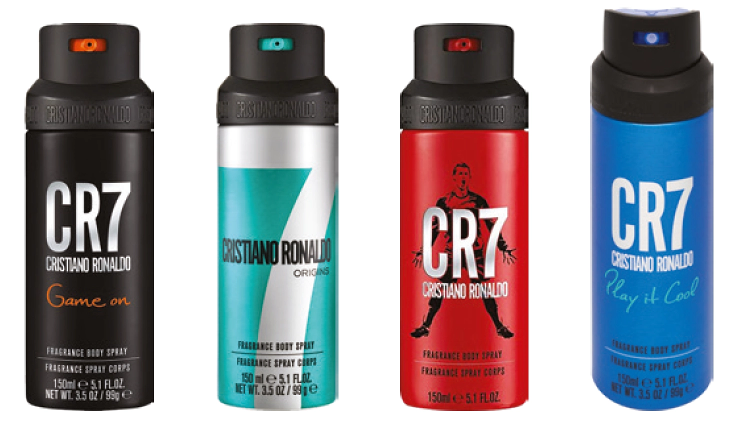 Cristiano Ronaldo CR7 Body Spray 150ml Assorted Variants