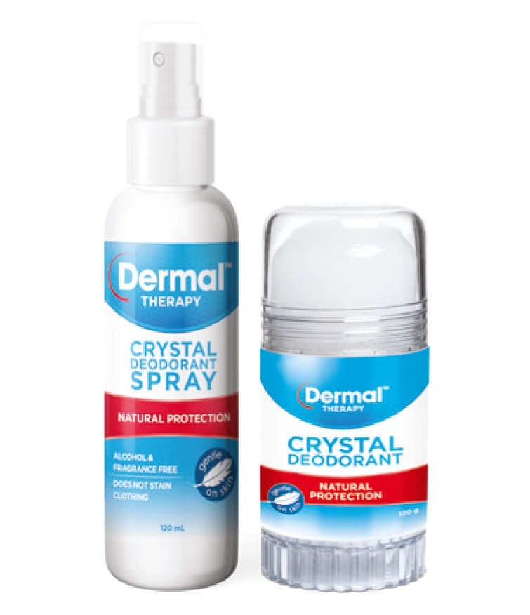 Dermal Therapy Crystal Deodorant Spray 120ml or Roll On 60ml