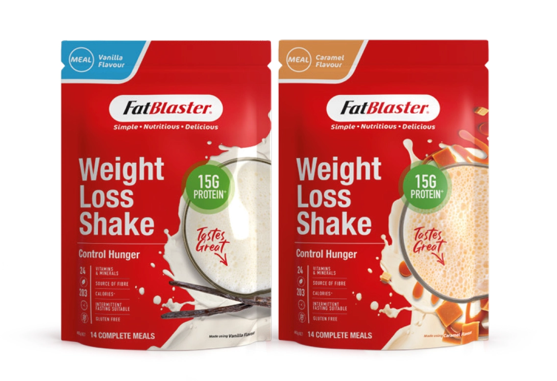 FatBlaster Weight Loss Shake Vanilla or Caramel 465g Powder