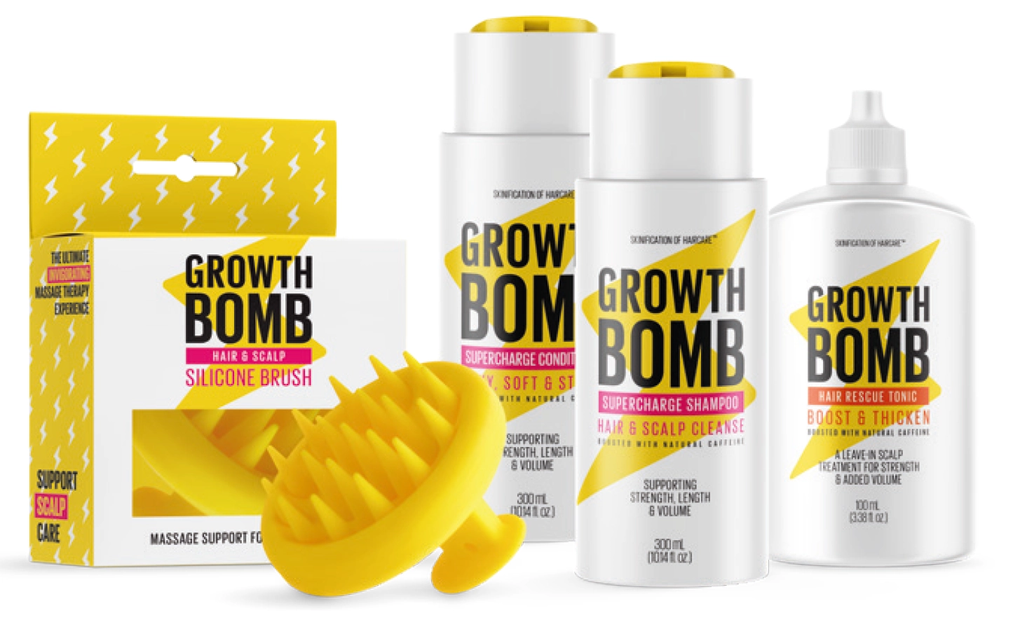 Growth Bomb Haircare Range