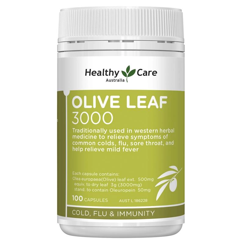 Healthy Care Olive Leaf 3000 100 Capsules