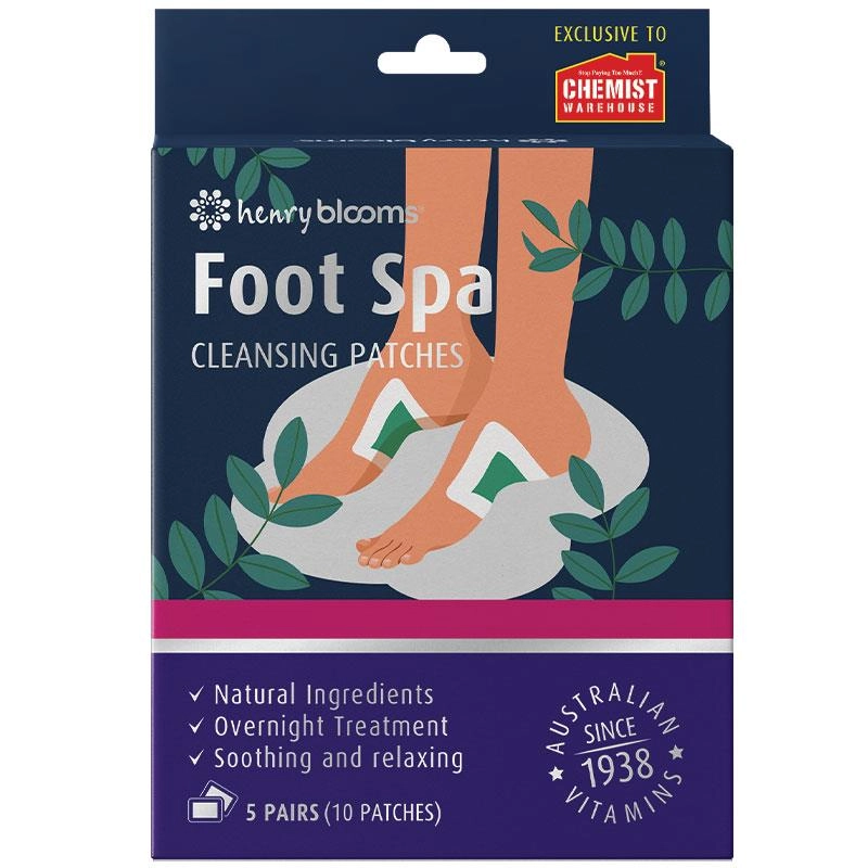 Henry Blooms Foot Spa Cleansing Patches 10 Pack