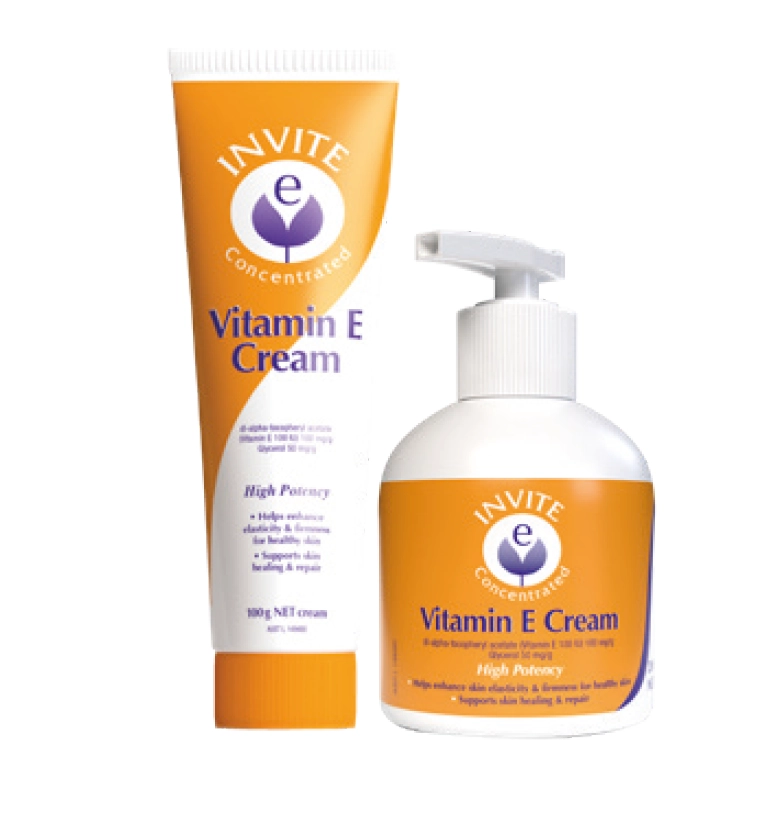 Invite E Vitamin E Cream 100g or 500g