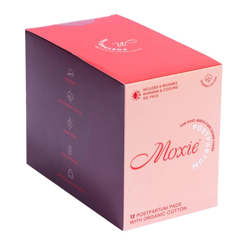 Moxie Postpartum Pads with Reusable Gel 12 Pack